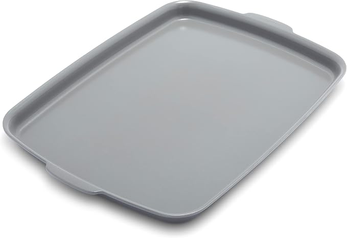 GreenPan Premiere Ovenware Healthy Ceramic Nonstick 18" x 13" Half Rectangular Baking Pan, PFAS-Free, Warp-Free Bakeware, Durable Quick Heating, Oven & Broiler Safe to 600F, Dishwasher Safe, Gray by GreenPan