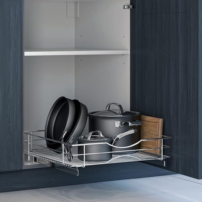 Home Zone Living Pull Out Kitchen Cabinet Organizer - Image 2