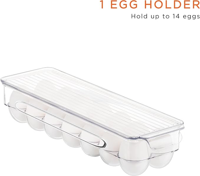 Sorbus Fridge Organizers and Storage Bins for Pantry & Fridge (8 Piece Set) | Stackable design maximizes shelf and cabinet space; useful for refrigerator, freezer and household organization. - Image 3