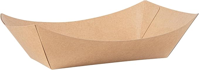 Restaurantware Kraft Paper lb Paper Food Tray Boat, 200 Pack - Image 12