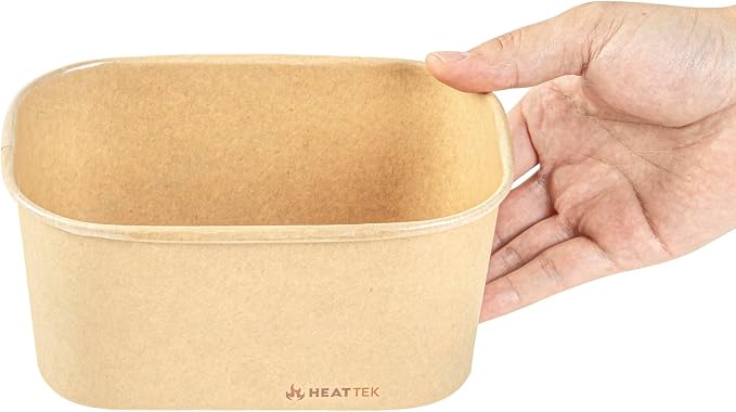 Restaurantware 34 Ounce To Go Containers, 25 Greaseproof Serving Containers - Durable For Oven Up To 460F, Freezable, Stackable, Kraft Paper Disposable Food Container For Take Outs - Image 7