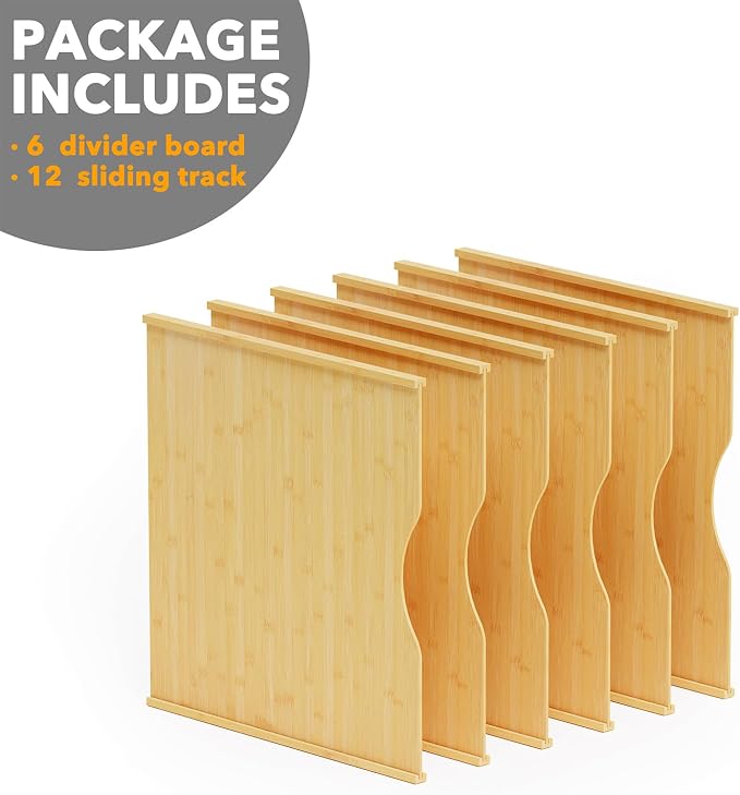 SpaceAid 6 Pack Tray Dividers for Cabinets, Pressboard Kitchen Cookie Baking Sheet Organizer for Cabinet, Vertical Pan and Trays Organizers for Pantry Storage - Image 7