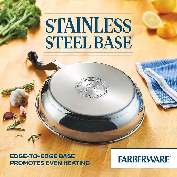 Farberware Classic Series Stainless Steel Pots and Pans Set, 15-Piece - Image 5