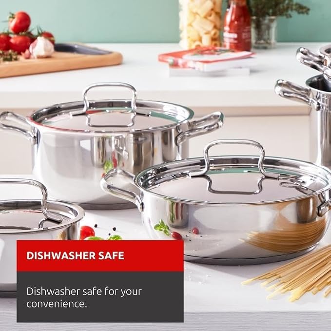 Lagostina Sfiziosa Saucepan Set, Stainless Steel, 13-Piece - Image 5