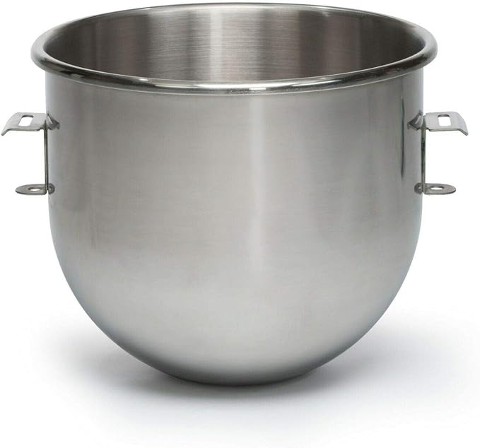 Hobart Classic Mixer Stainless Steel Mixing bowls for kitchen Bowls– Durable, Rust-Resistant large mixing Bowl for Cooking, Baking, and Food Prep – Stackable and Dishwasher Safe , (20 QT),A200 by Unknown