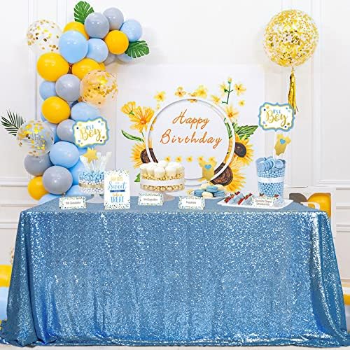 Sequin Tablecloth 60"x102" Sparkly Party Table Cloth Seamless Table Overlay - Image 6