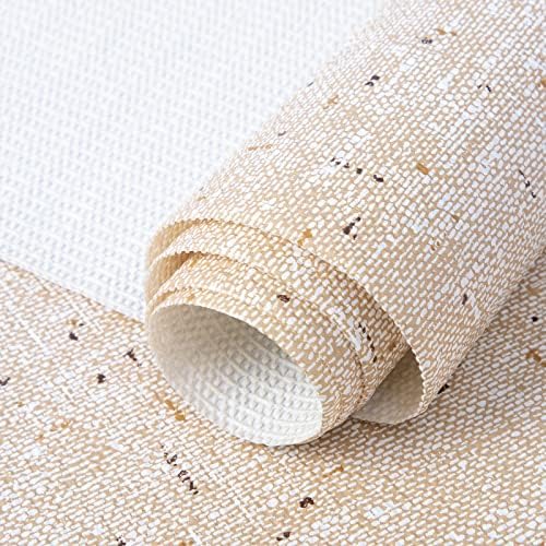 FIFTY FEET 18"x96" Non-Adhesive Shelf Liner for Kitchen Cabinets and Drawers, Washable Non-Slip PVC Cabinet Liner (Yellow)(5 Roll) by FIFTYFEET