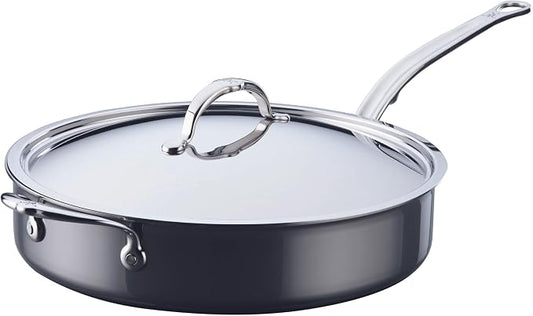 Hestan - NanoBond Collection - Stainless Steel Titanium Sauté Pan, Induction Cooktop Compatible, 5 Quart by Unknown