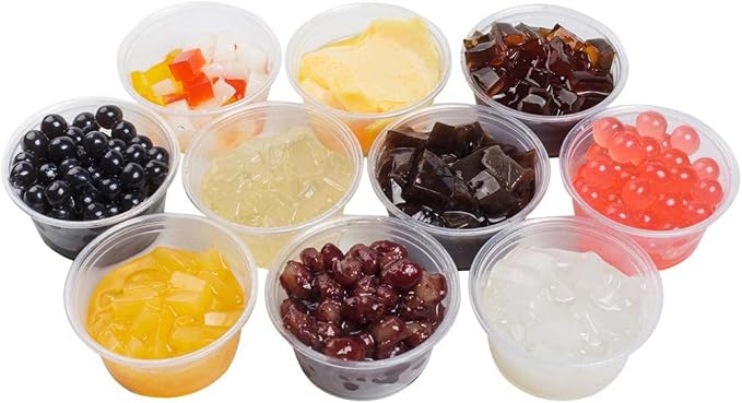 TashiBox 200 Sets - 2 Ounce Disposable Plastic Jello Shot Cups with Lids, Souffle Portion Container… - Image 3