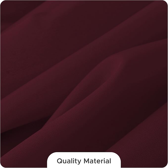 Fitable 8 Pack Burgundy Tablecloths 60x102 Inch for 6 Ft Rectangle Tables - Image 7