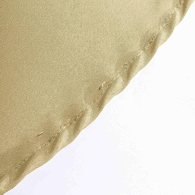 Balsa Circle 6 pcs 108 inch Champagne Round Polyester Tablecloths Fabric Table Cover Linens for Wedding Party Banquet Reception Events Kitchen Dining - Image 8