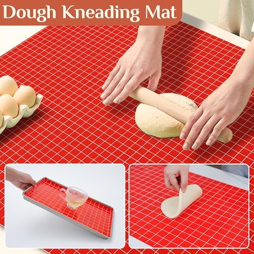 GTJ Silicone Baking Mat Roll, Reusable Baking Sheet Liners, 12 in x 6 ft | Free Cut to Size, Food-Grade, Non-Stick, Non-Slip, For Dough, Pastry, Air Fryer, Freeze Dryer, Oven Pan, Kitchen Counter - Image 5