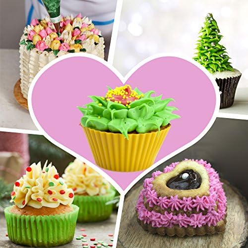 Wenburg Russian Piping Tips Set, 38-pc: 11 Large Flower Piping Tips, 2 Leaf Attachment, 3 Couplers, 20 Disposable Piping Bags, Silicone Piping Bag – Cupcake and Cake Decorating Baking Set (Classic) - Image 5