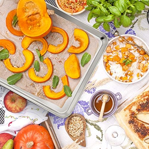 P&P CHEF 19.6 Inch Baking Sheet with Rack Set, Pans with Flat Racks | 2 Baking Sheets + 2 Cooling Wire Racks, Dishwasher & Oven Safe, Non-toxic & Lasting Use, Fit for Regular Oven - Image 7
