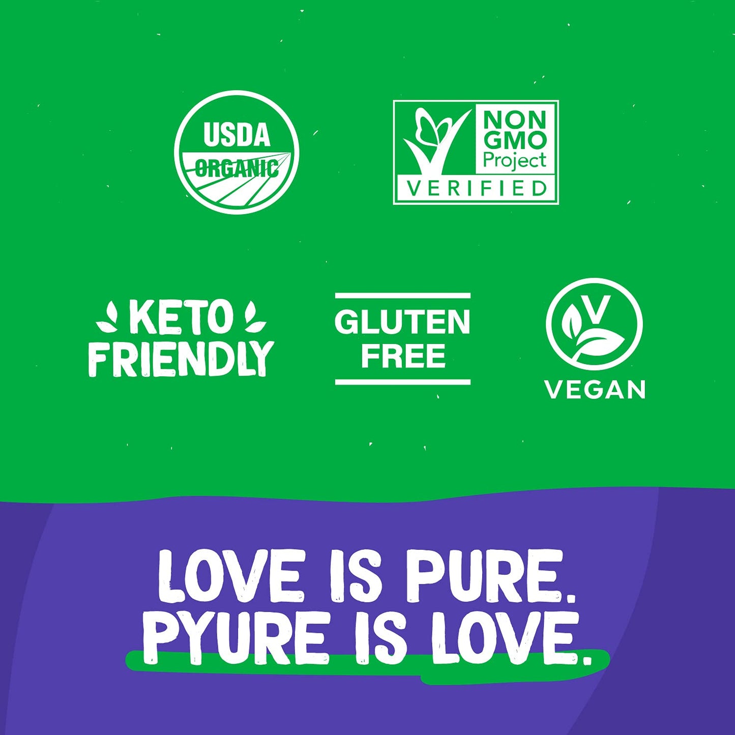 Pyure Organic All-Purpose Blend Stevia Sweetener | White Sugar Substitute, Zero Carb, Zero Sugar, Zero Calorie, Plant-Based Sweetener Perfect for Bakery & Restaurant Sugar Free Sweetening | 44 lb
