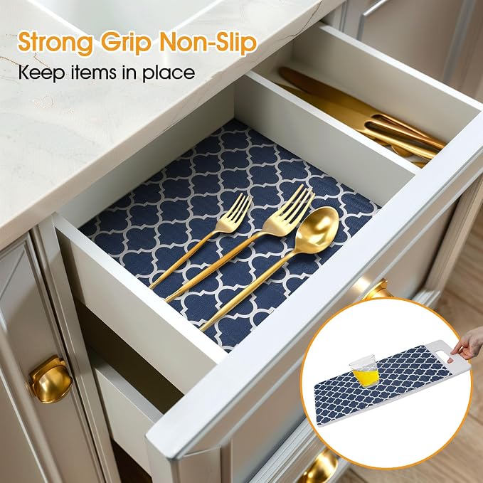 Shelf and Drawer Liner for Kitchen Cabinet Non-Adhesive Non Slip - Image 2