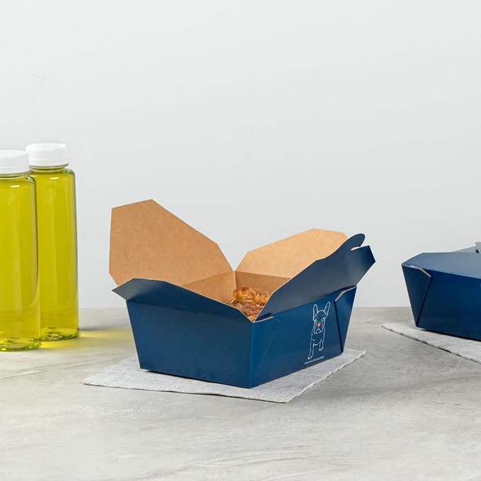 Restaurantware-Bio Tek 6.7 x 5.5 x 2.6 Inch Food Containers, 200 Durable Takeaway Boxes - Disposable, Sturdy, Frenchie Paper 45 Ounce Takeout Boxes, Rectangle, For Takeouts And Delivery, Or Picnics - Image 6