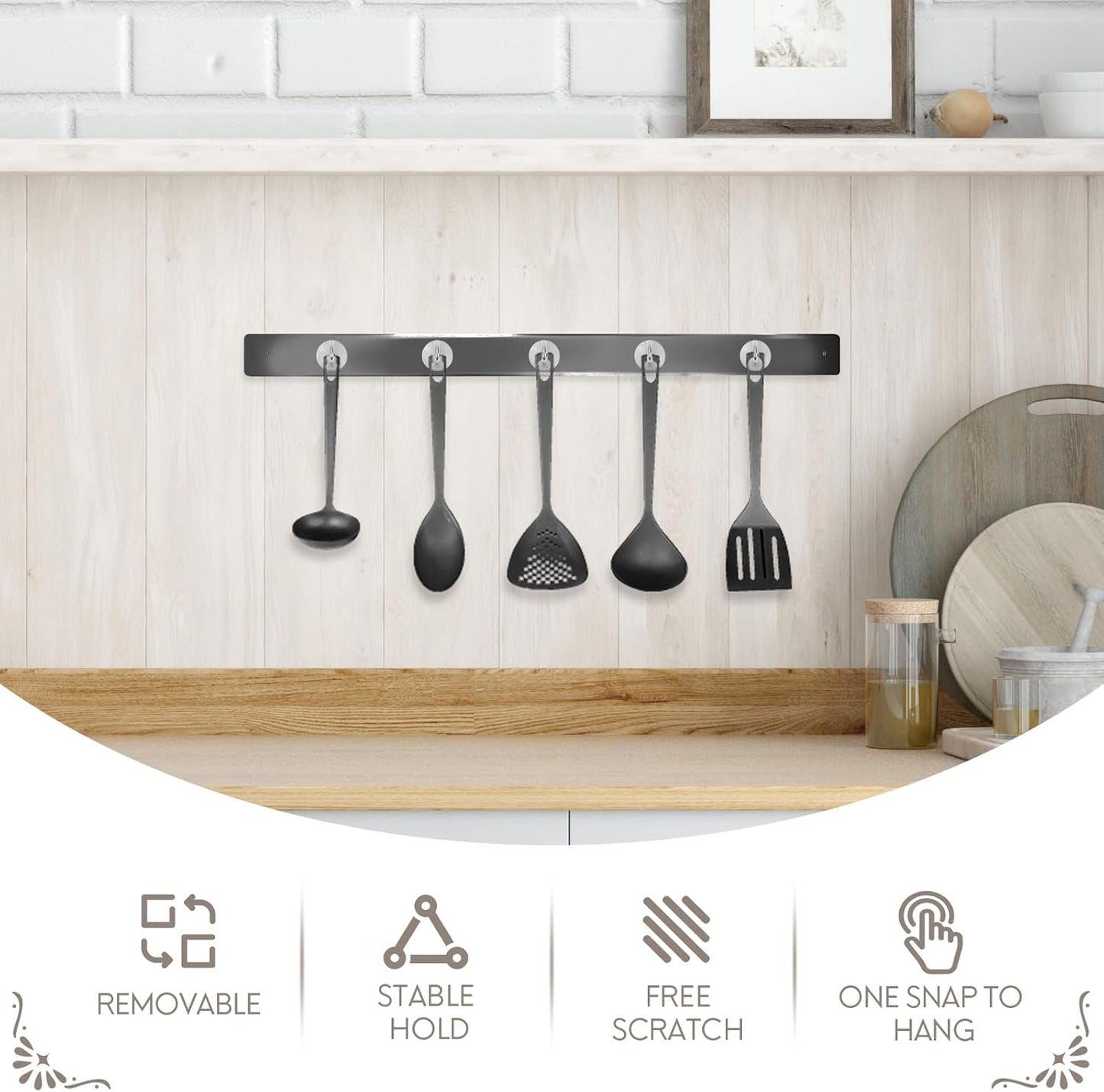 Neosmuk Magnetic Hooks, Cruise Ship Essentials, 120lb+ Heavy Duty Magnetic Hooks for Cruise Cabins, Refrigerator, Grill, Hanging, and Travel | Extra Strong Must-Haves Magnet Hook,Silver, Pack of 10