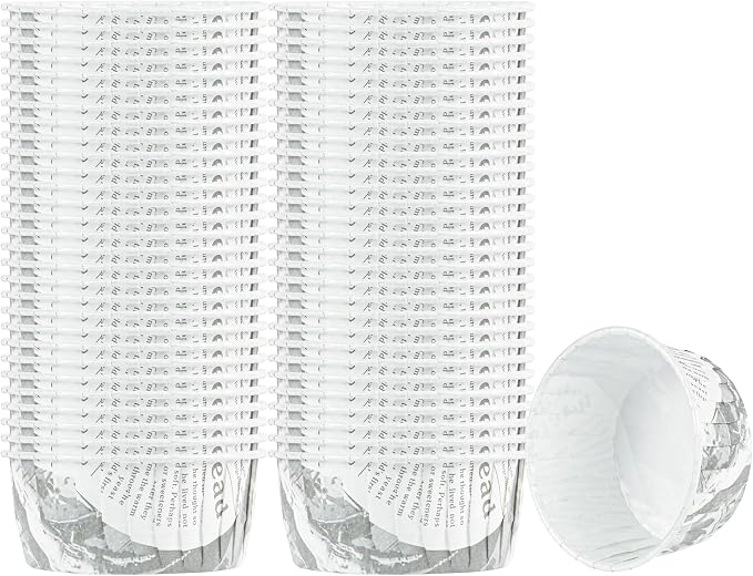 Restaurantware 5 oz Round Paper Newsprint Large Baking Cup, 200 Pack by Restaurantware