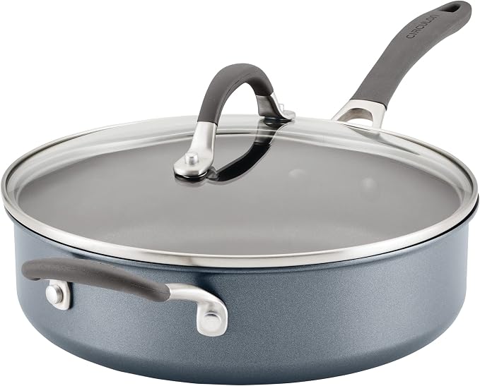 Circulon A1 Series Nonstick Induction Sauté Pan with Lid, 5-Quart, Graphite by Circulon