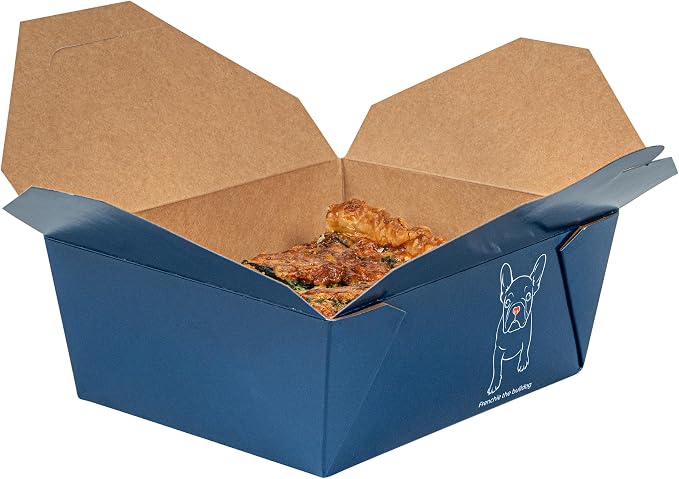 Restaurantware-Bio Tek 6.7 x 5.5 x 2.6 Inch Food Containers, 200 Durable Takeaway Boxes - Disposable, Sturdy, Frenchie Paper 45 Ounce Takeout Boxes, Rectangle, For Takeouts And Delivery, Or Picnics - Image 13