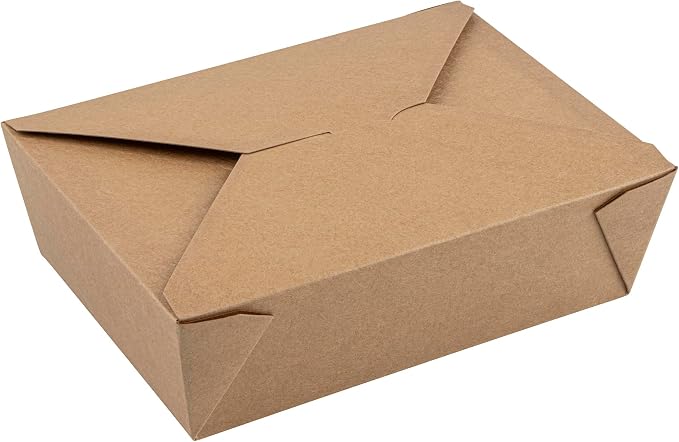 Restaurantware Bio Tek 8.5 x 6.3 x 2.5 Inch Food Containers 50 Durable Noodle Boxes - Disposable Sustainable Kraft Paper 17-Ounce Takeout Boxes Rectangle For Takeouts Or Picnics - Image 14