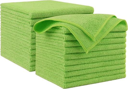 AIDEA Microfiber Cleaning Cloth-20PK, Microfiber Towels for Cars, 12"×12" by AIDEAHOME