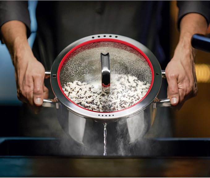 WMF Function 4 Induction Saucepans Set of 4 Polished Cromargan Stainless Steel Glass Lid with 4 Pouring Functions Induction Pots Internal Scale - Image 16