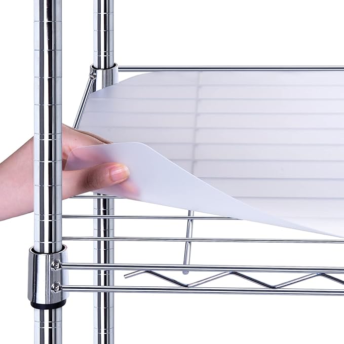 BRIAN & DANY Wire Shelf Liner, Set of 5, 14" x 36" Clear by BRIANDANY