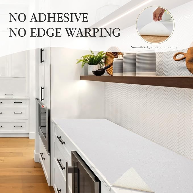 Beautysaid Shelf and Drawer Liner for Kitchen Cabinet Non Adhesive Non Slip - Image 5