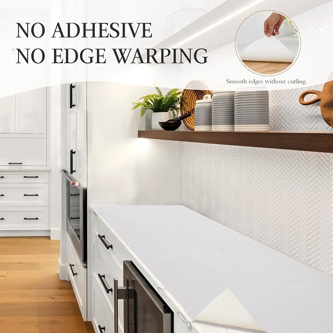 Beautysaid Shelf and Drawer Liner for Kitchen Cabinet Non Adhesive Non Slip - Image 5