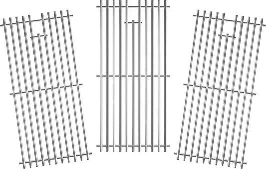 Grill Grates for Charbroil Advantage 4 Burner 463343015 463344015 463344116 463240015 Gas2coal 463340516, Replacement Parts for CharBroil G460-0500-w1, G530-b700-w1, 16-15/16inch, Stainless Steel