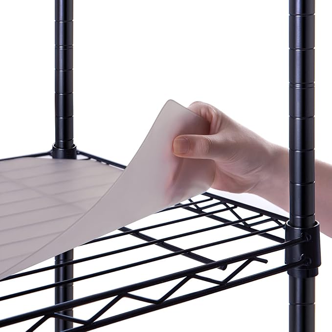Poofzy Wire Shelf Liner 14" x 36", Set of 5 Gray by Poofzy