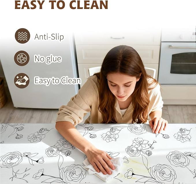 Shelf Liners for Kitchen Cabinets 11.8in x 20FT Non Adhesive Drawer Liner - Image 4