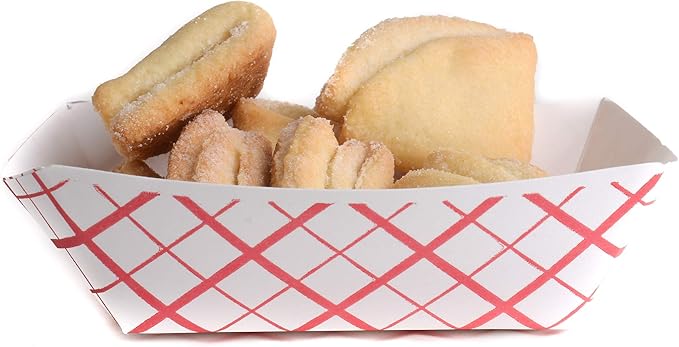 700ct Disposable Paper Food Tray (1/4 LB) - Red Check Food Tray, USA MADE, Recyclable, Biodegradable, Compostable, Great for Picnics, Carnivals, Party, Camping, BBQ, Restaurants, Fries (0.25lb) - Image 4