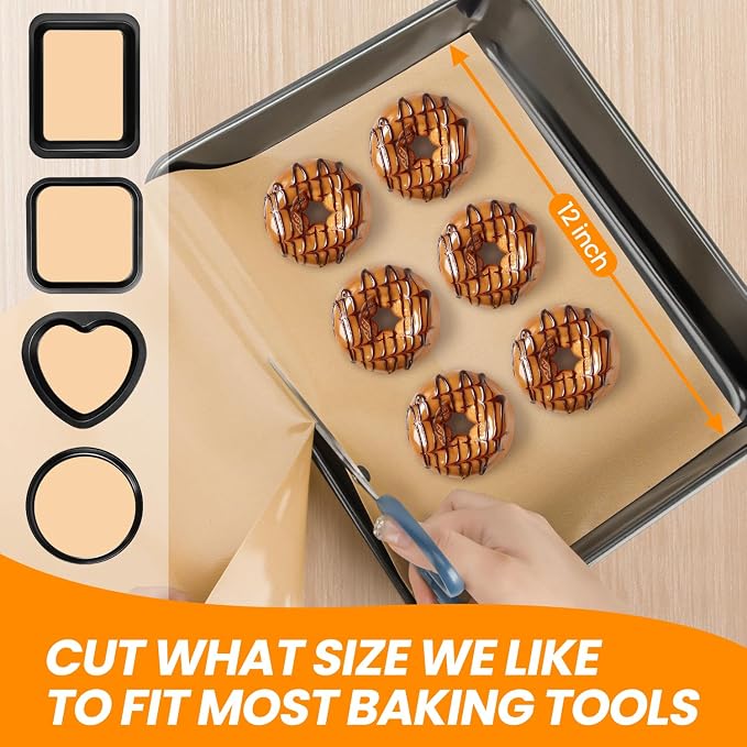 Silicone Baking Mat Roll- Non Stick Best German - Heat Resistant Silicone Pastry Mat for Baking, Non-slip Macaron Baking Mat, Freeze Dryer Mat for Making Cookie Pie Bread Pizza - Image 3