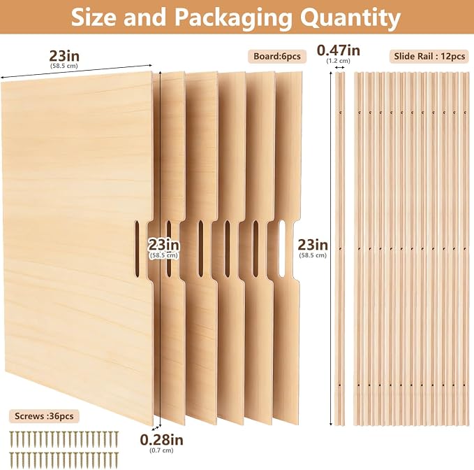 Celestite Wooden Baking Sheet Organizer for Cabinet, Baking Tray Organizer, Cookie Sheet Organizer for Cabinet Kitchen Storage Organization Accessories - Image 3