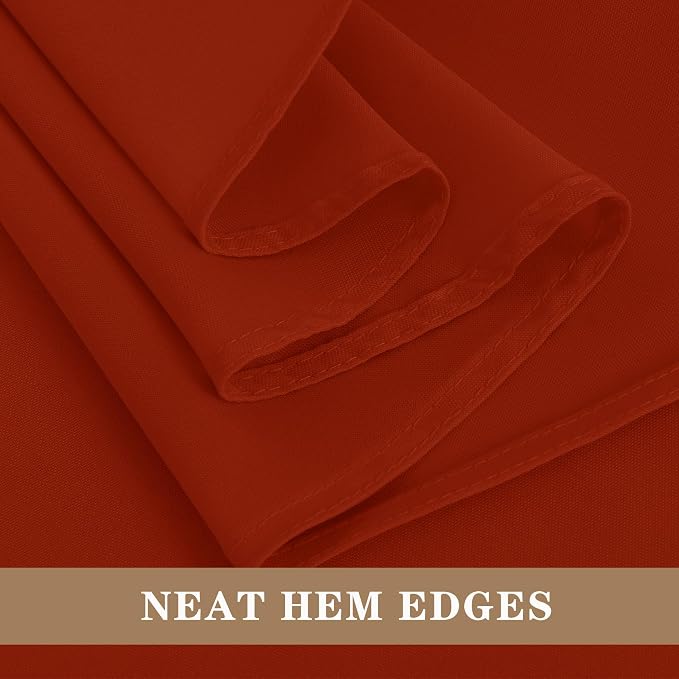 Fitable 6 Pack Rust Tablecloths 70x108 Inch for 6 Foot Rectangle Tables - Image 8