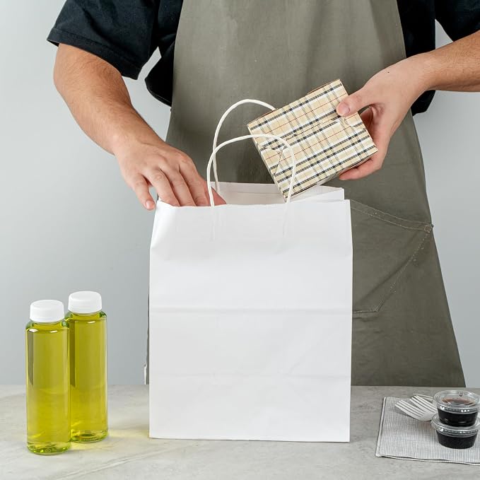 Restaurantware-Bio Tek 5.1 x 4.1 x 2.6 Inch Food Containers, 200 Durable Takeaway Boxes - Disposable, Sturdy, Plaid Paper 30 Ounce Takeout Boxes, Rectangle, For Takeouts And Delivery, Or Picnics - Image 5