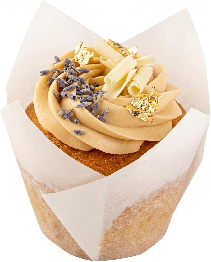 Restaurantware Tulip Baking Cups 500 Count 3.5 Oz Paper Muffin Liners Greaseproof Oven-Friendly Cupcake Liners, Disposable Paper Tulip Muffin Cups, Heavy-Duty For Desserts White - Image 6