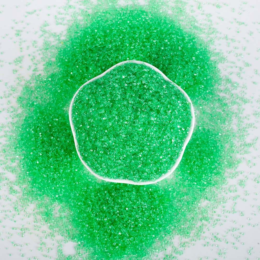 Kasvan Green Sanding Sugar Sprinkles - Edible Sugar Crystals, Baking Cake Decorations, Ice Cream Toppings cupcake Decorating, Wedding Party Chirstmas Supplies, 85g/3.2oz