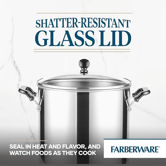 Farberware Classic Series 11 Quart Stockpot with Glass Lid - Image 5