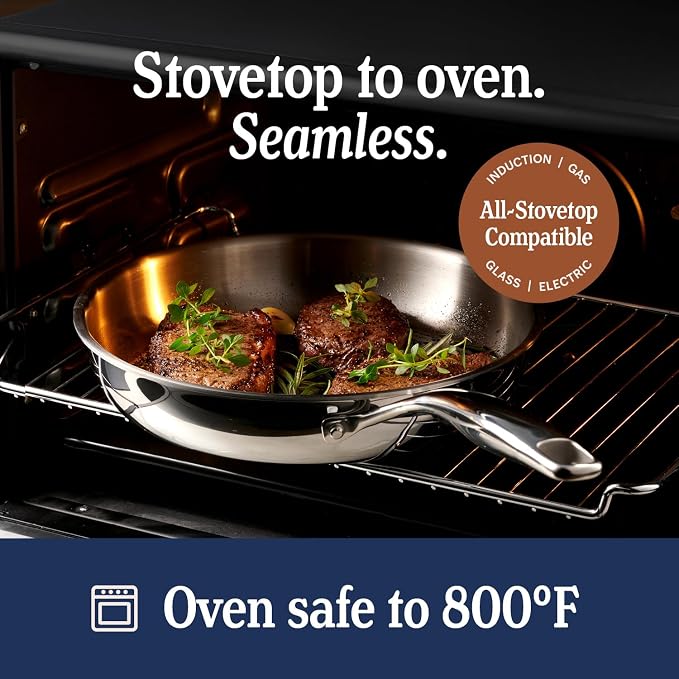 LEGEND COOKWARE 5-Ply Stainless Steel 1.5-Quart Sauce Pan with Lid - Induction Compatible, Oven Safe 800°F - Non-Toxic, No Coatings - Even Heating, Won't Warp - Built to Last Generations - Image 6