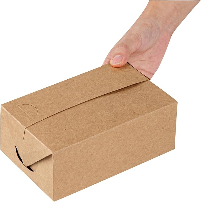 Restaurantware Takeout Container With Fast Top 400 Count 47 Ounce Paper Spill-Resistant Food Box Greaseproof Lunch Box Durable Kraft Rectangular 7.01 x 4.49 x 2.76 Inch Kraft Box - Image 8