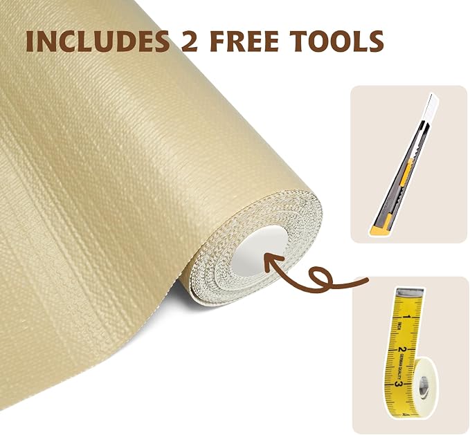Shelf Liners for Kitchen Cabinets 17in x 20FT, Non Adhesive Drawer Liner - Image 3