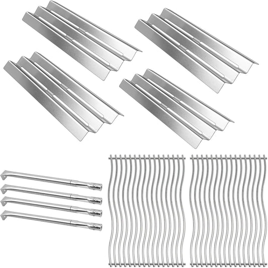 S8C011 Stainless Steel Cooking Grid Grates, Heat Plate and Grill Burner Tube Replacement Parts for Napoleon Gas Models LEX485/605/730 LE LD485 Series Grills S81001