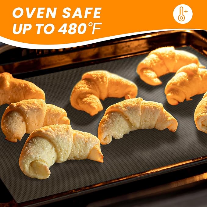 Silicone Baking Mat Roll- Cut To Size Silicone Mat - Reusable Baking Mat, Silicone Pastry Mats for Rolling Dough, Non Stick Food Grade Silicone Sub Mat Roll, Kitchen Counter Mat - Image 3