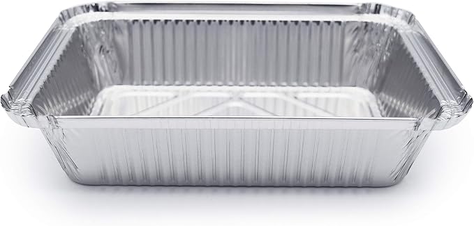 (480 Pack) Premium 2.5-LB Takeout Pans with Lids - 8.6" x 6.1" x 2" l Heavy Duty Disposable Aluminum Foil for Catering Party Meal Prep Freezer Drip Pans BBQ Potluck Holidays - Image 8