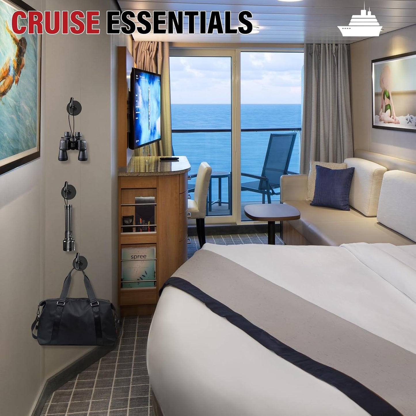 Magnetic Hooks, 110Lbs Black Heavy Duty Magnets Magnetic 2025 Cruise Cabins Ship Essentials Strong Magnet Hook for Classroom Home Refrigerator Door Fridge Camping Hanging 12 Pack