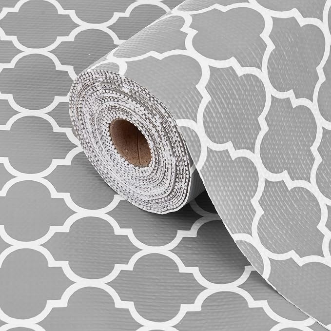 Drawer Shelf Liner for Kitchen Cabinets, Non Adhesive Slip Resistant Shelf Paper Easy to Clean, Strong Grip Thickened Waterproof Washable Mats for Pantry Shelves, Cupboard, Dresser, 24 in x 10 FT by TheBaDaz